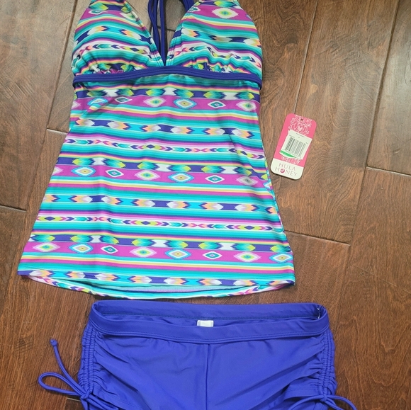 BNWT Hula Honey Two Piece Bathing Suit - Size Large - Picture 9 of 10